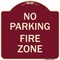 Signmission No Parking No Parking Fire Zone Heavy-Gauge Aluminum Architectural Sign, 18" x 18", BU-1818-23667 A-DES-BU-1818-23667 - alternate 1